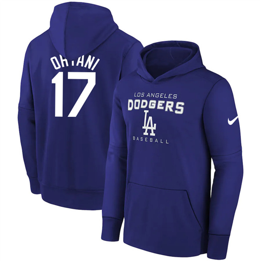Los Angeles Dodgers Royal #17 Shohei Ohtani Name & Number Pullover Hoodie